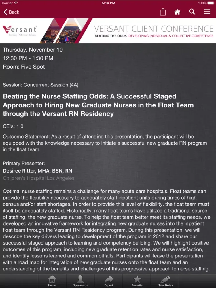2016 Versant Client Conference iPad  স্ক্রিনশট