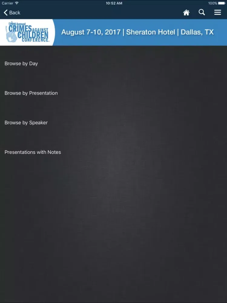 Скриншоты CACC 2017 iPad 