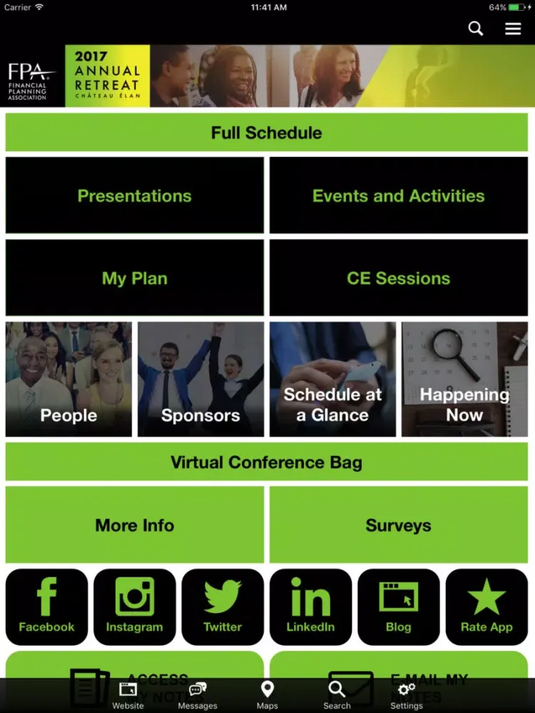 Capturas de pantalla de FPA Annual Retreat 2017 iPad 