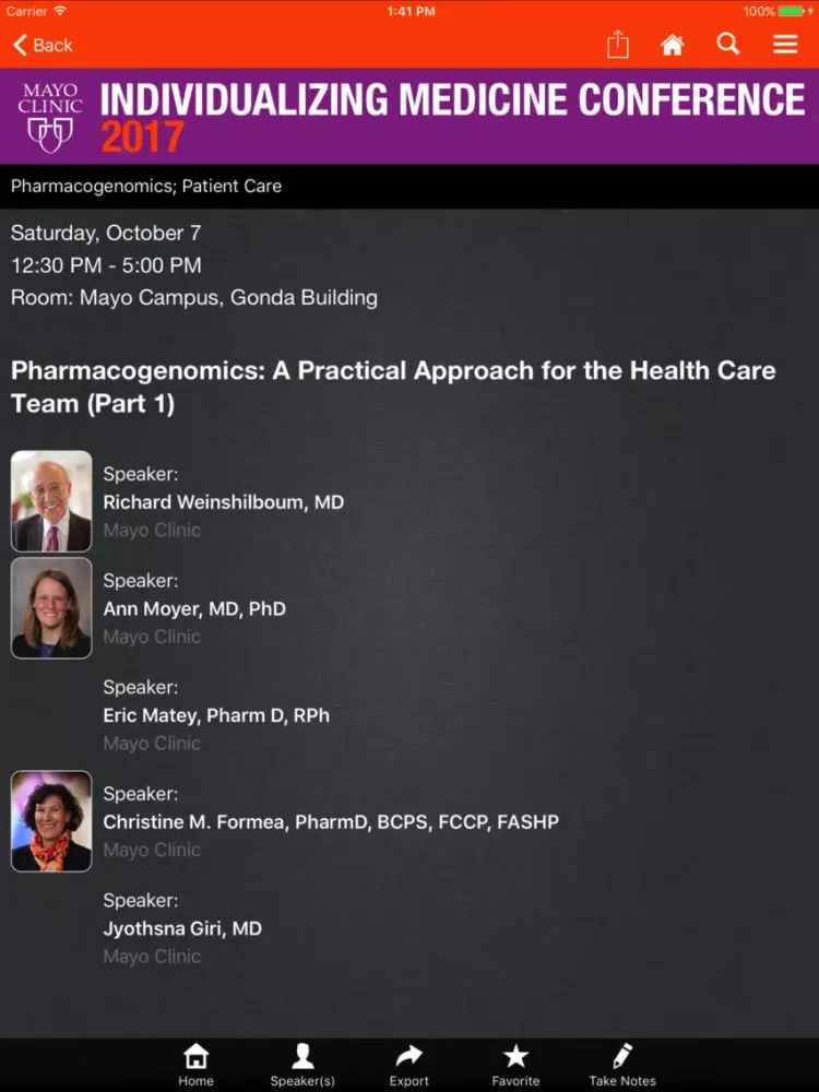 Individualizing Medicine 2017 iPad  سکرین شاٹس