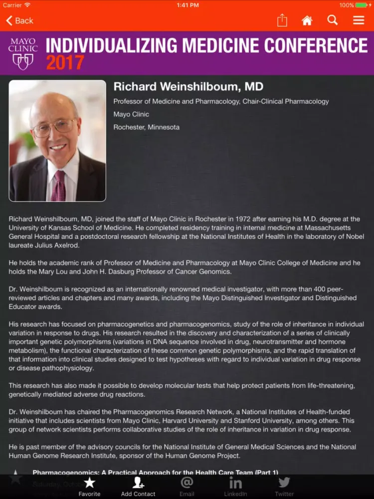 Individualizing Medicine 2017 iPad  سکرین شاٹس