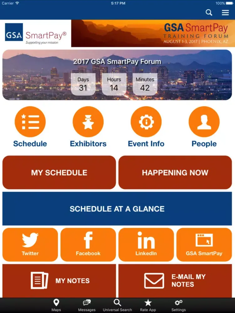 2017 GSA SmartPay Forum iPad  Ekran Görüntüleri