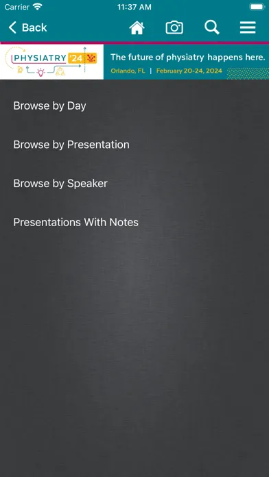 ภาพหน้าจอของ AAP Meetings