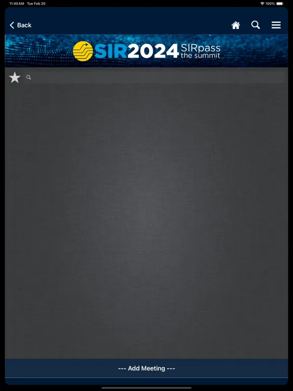 SIR Annual Meeting iPad 应用截图