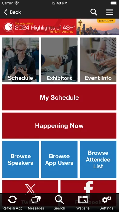 ASH Meetings Screenshots