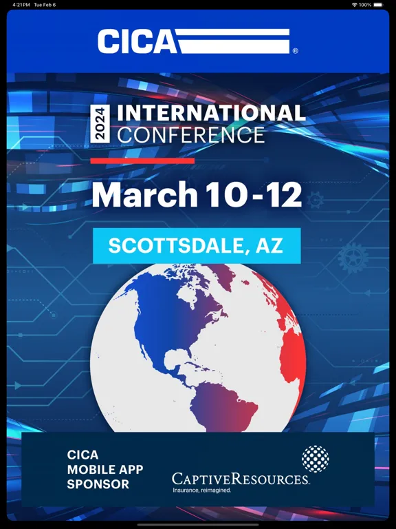 Zrzuty ekranu CICA International Conference iPad 