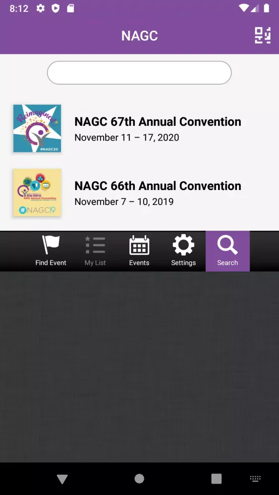 Capturas de pantalla de NAGC Meetings