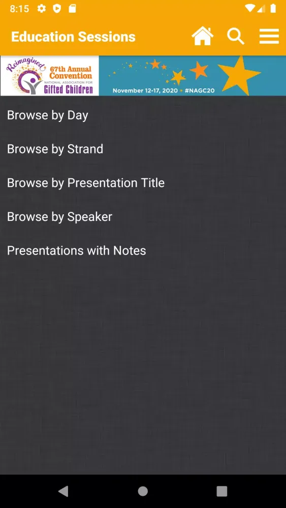Capturas de pantalla de NAGC Meetings