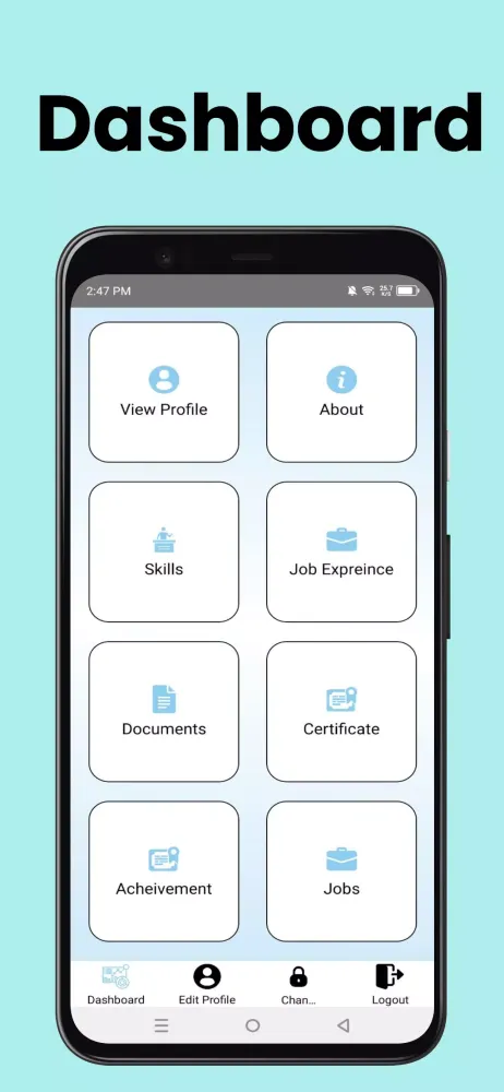CADPRO Candidate App Screenshots