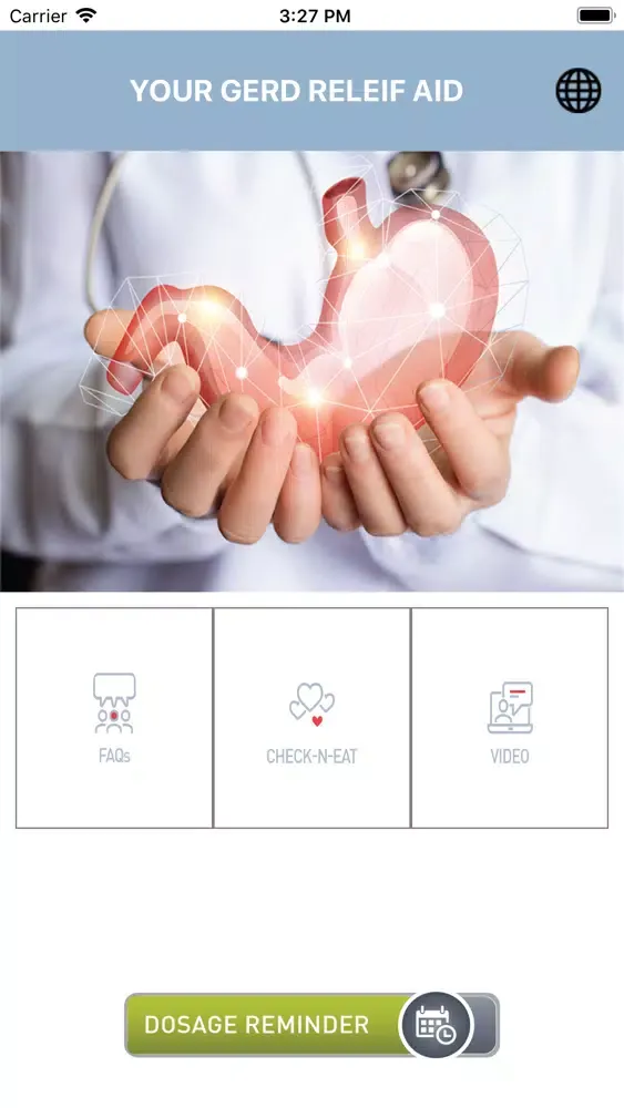 ภาพหน้าจอของ GERD relief aid