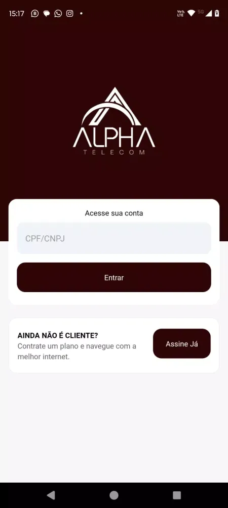 Screenshot di Alpha Telecom