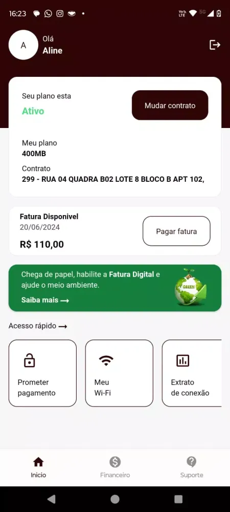 Screenshot di Alpha Telecom