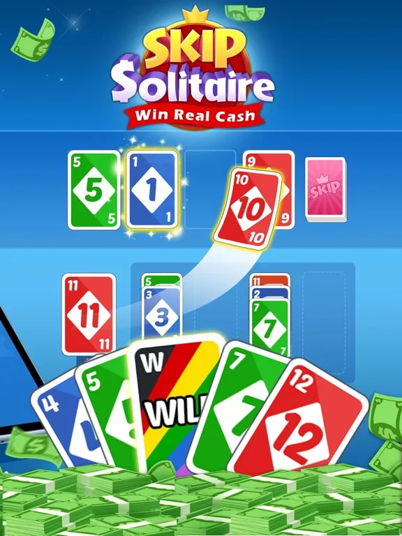 Skip Solitaire: Real Cash Game iPad  स्क्रीनशॉट
