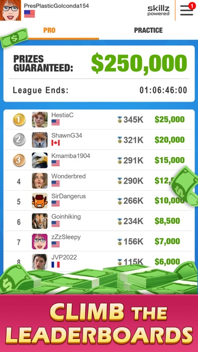 Скриншоты Skip Solitaire: Real Cash Game