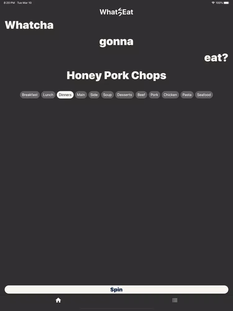 Capturas de tela do What2Eat - Spin Your Slot iPad 