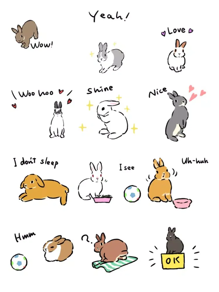 Happy Bunnies iPad  스크린샷