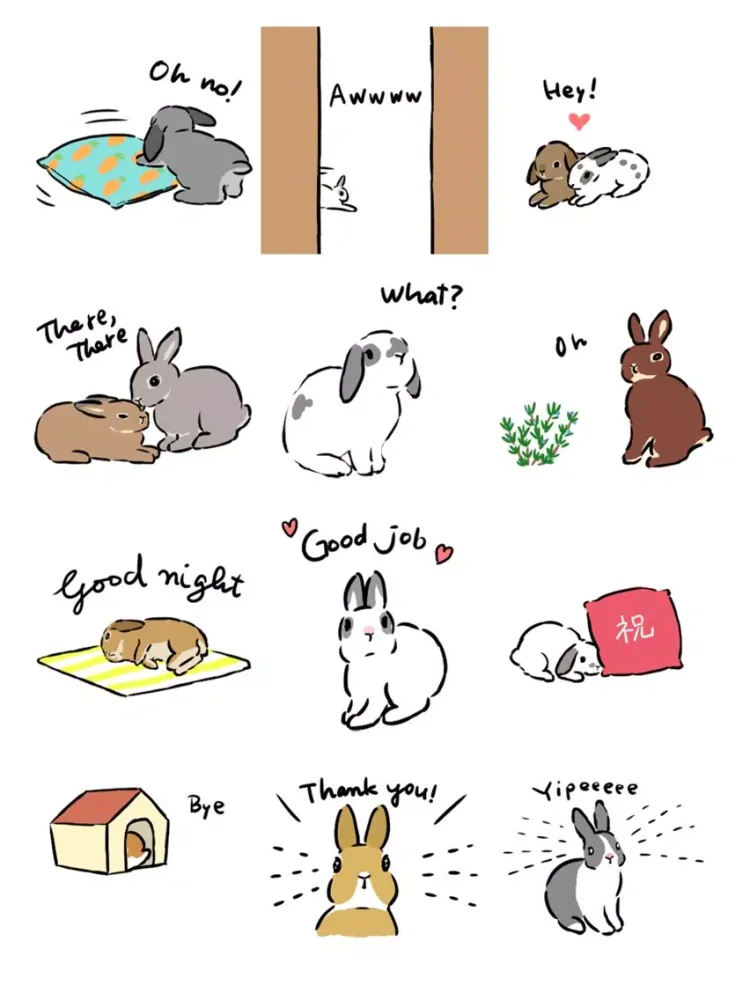 Happy Bunnies iPad  스크린샷