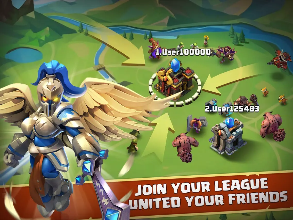Ảnh chụp màn hình của Heroes Clash - Zombies War iPad 
