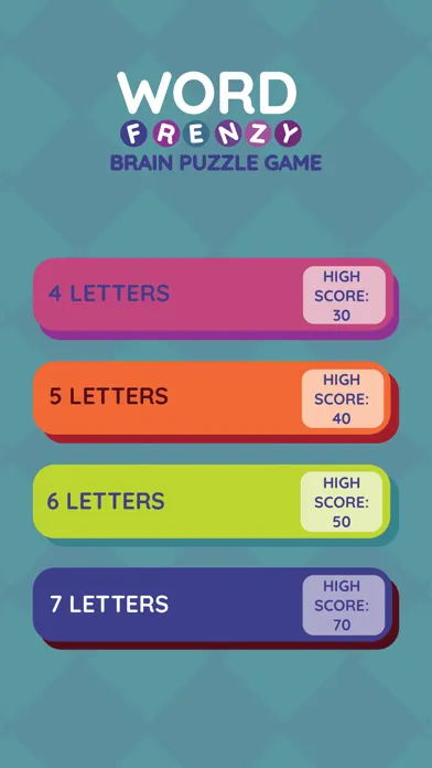 Word Frenzy Brain Puzzle Game स्क्रीनशॉट