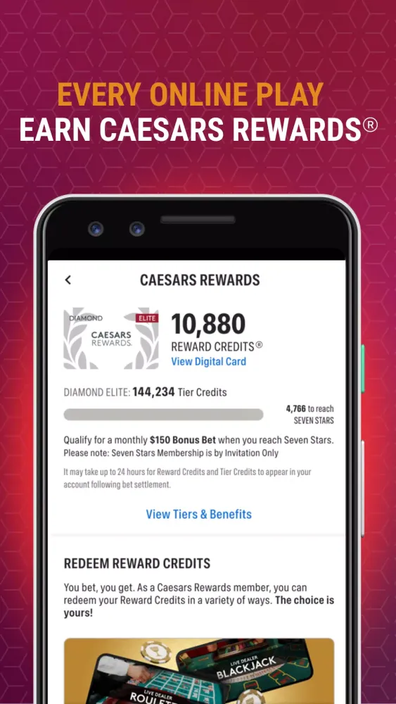 Caesars Palace Online Casino Screenshots