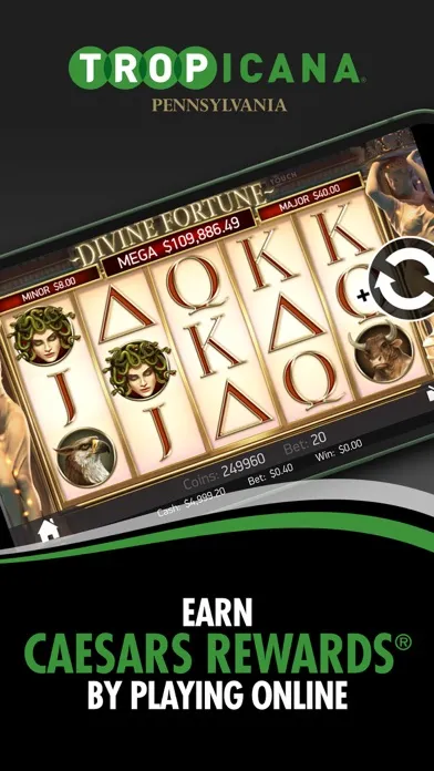 Zrzuty ekranu Tropicana Casino PA