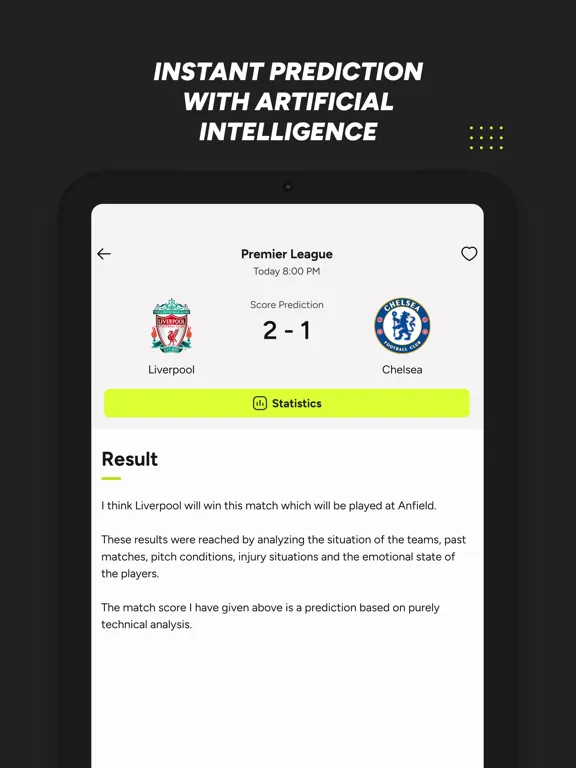 Captures d'écran de Football AI - Score Prediction iPad 