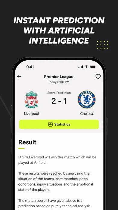 Captures d'écran de Football AI - Score Prediction