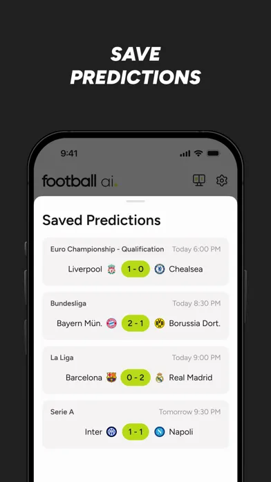 Captures d'écran de Football AI - Score Prediction
