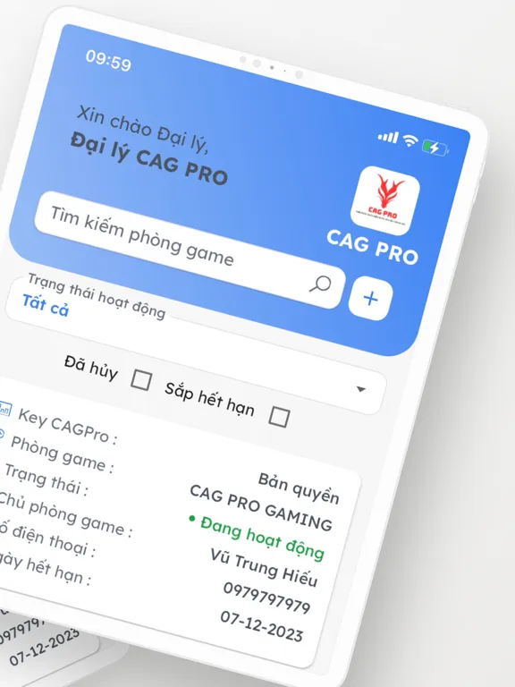 CAG PRO iPad  Screenshots