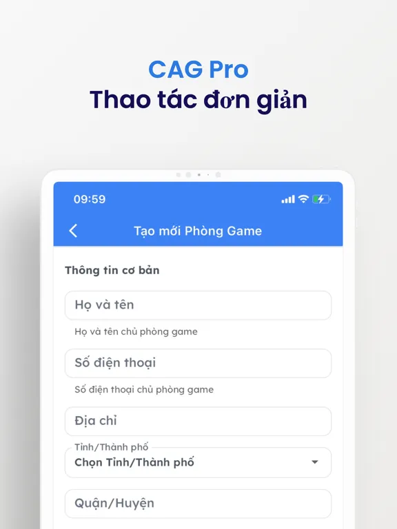 CAG PRO iPad  Screenshots
