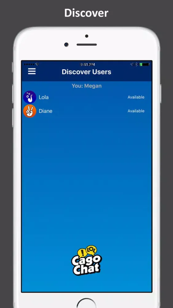 Tangkapan layar CagoChat - Chat without Bars