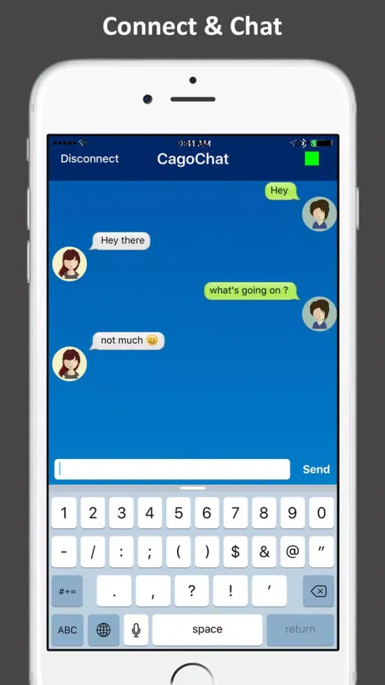 Tangkapan layar CagoChat - Chat without Bars
