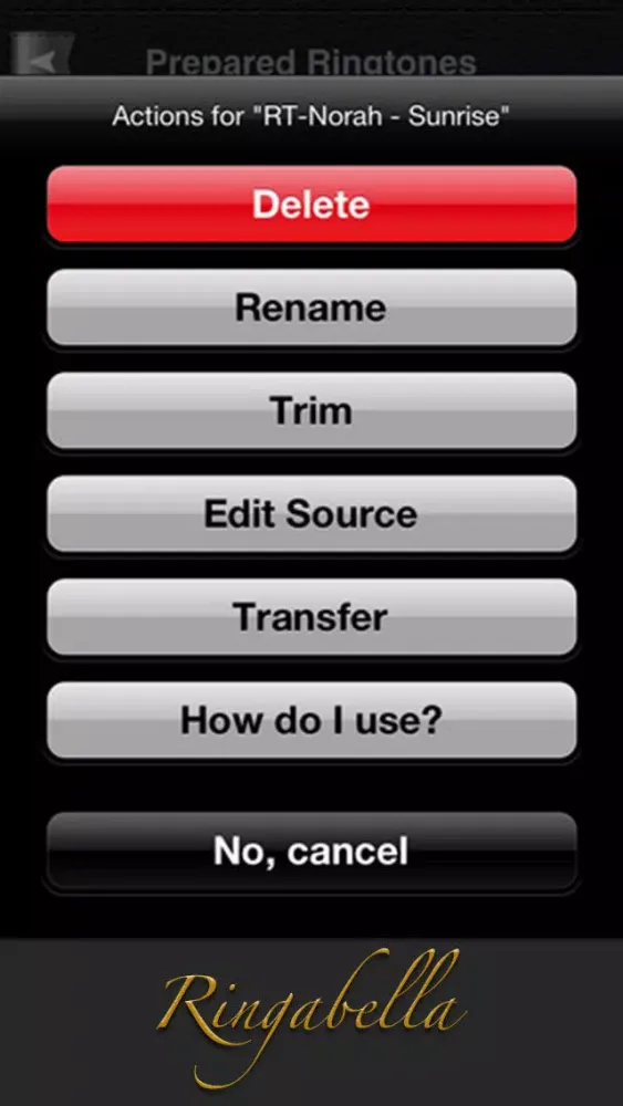Скриншоты Ringabella Ringtone Creator