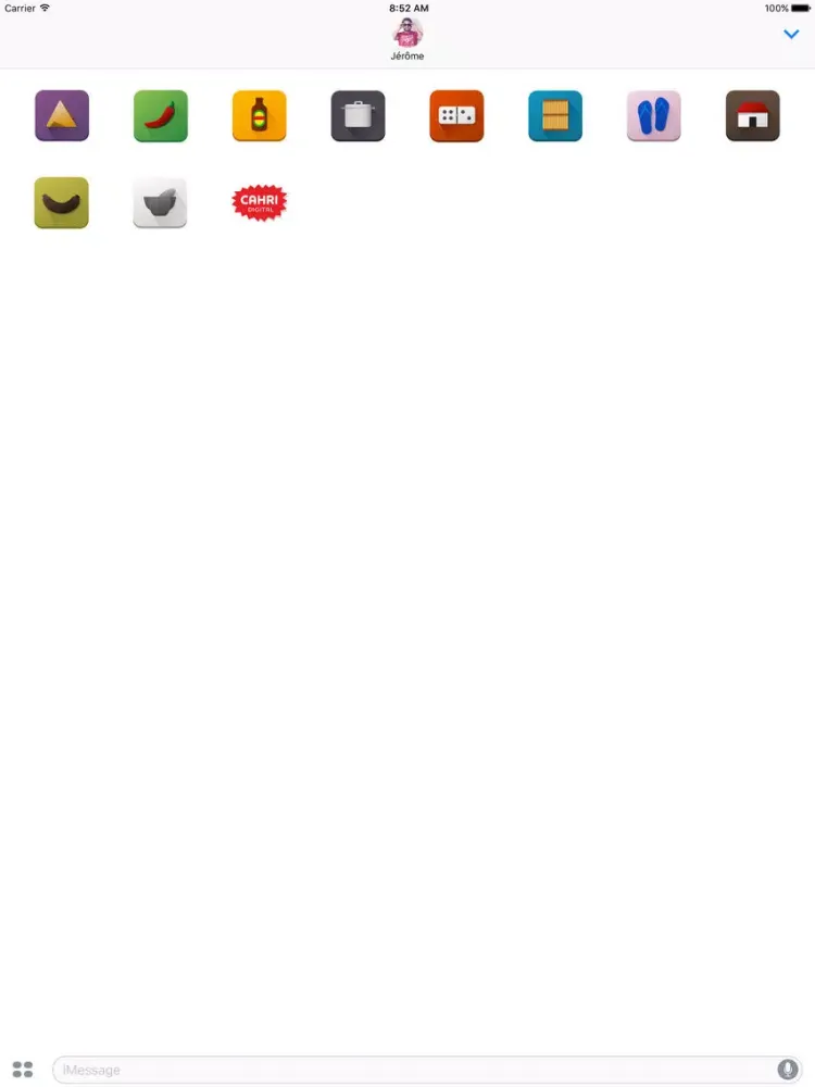 Ảnh chụp màn hình của Stickers Pei by Cahri iPad 