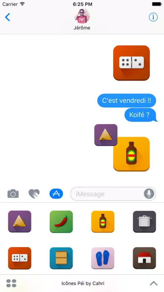 Ảnh chụp màn hình của Stickers Pei by Cahri