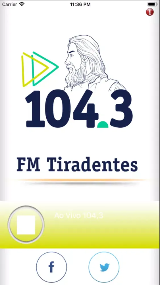 ภาพหน้าจอของ Tiradentes 104 FM