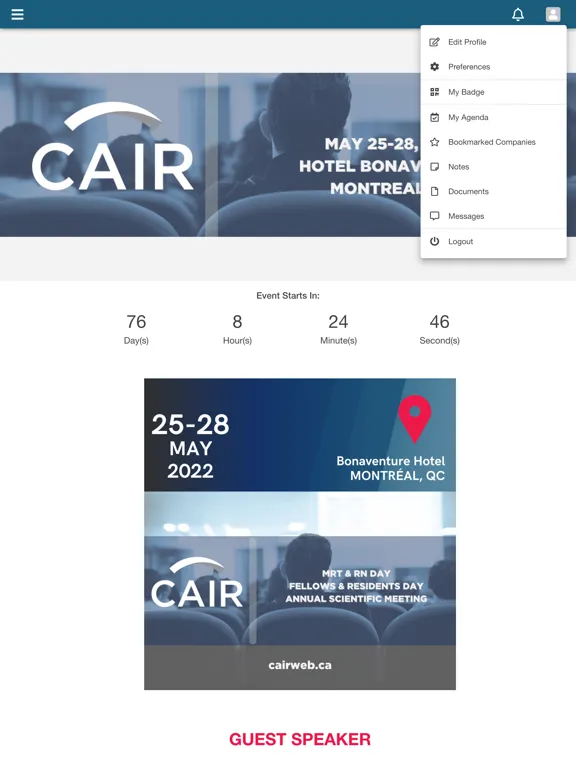 CAIR ASM 2022 iPad 应用截图