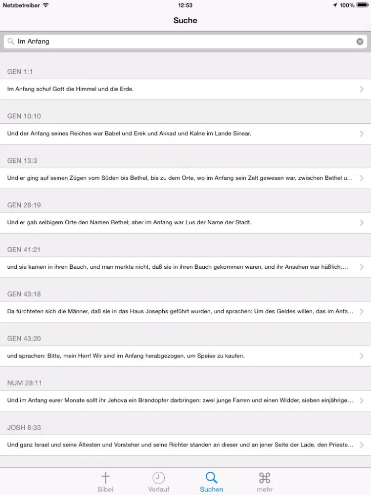 Glorie Bibel iPad  Ekran Görüntüleri