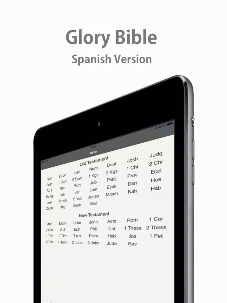Capturas de tela do Glory Bible - Spanish Version iPad 