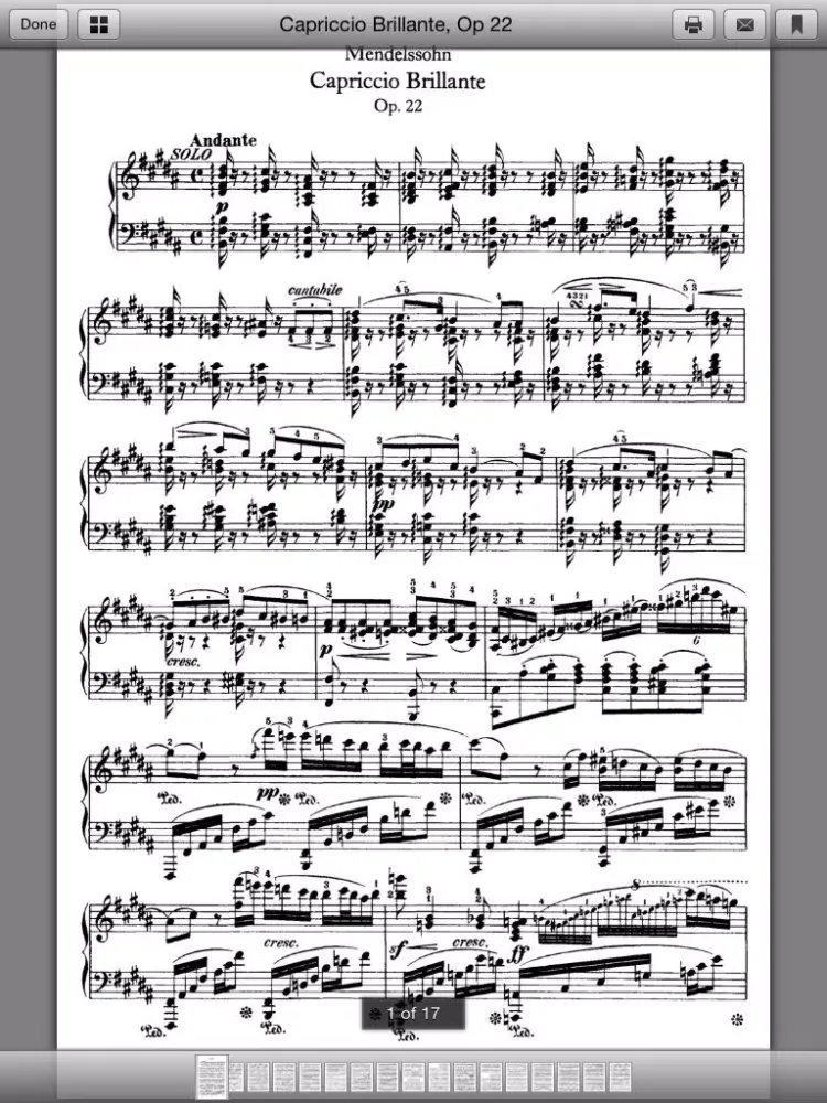 Mendelssohn Scores iPad  Ekran Görüntüleri