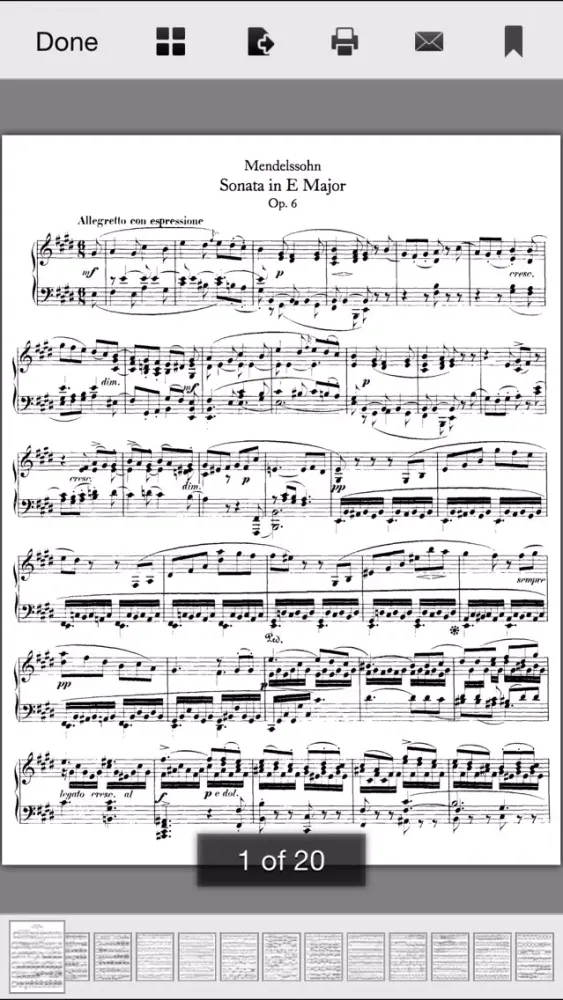 Mendelssohn Scores Ekran Görüntüleri
