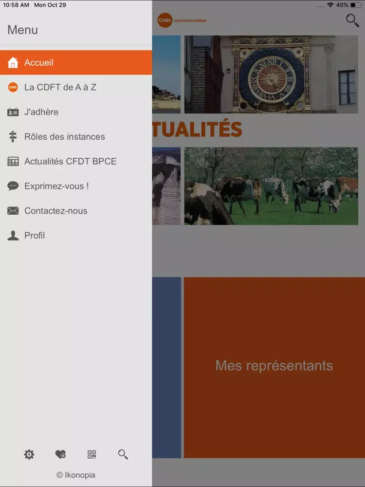 CFDT CE NORMANDIE iPad  スクリーンショット