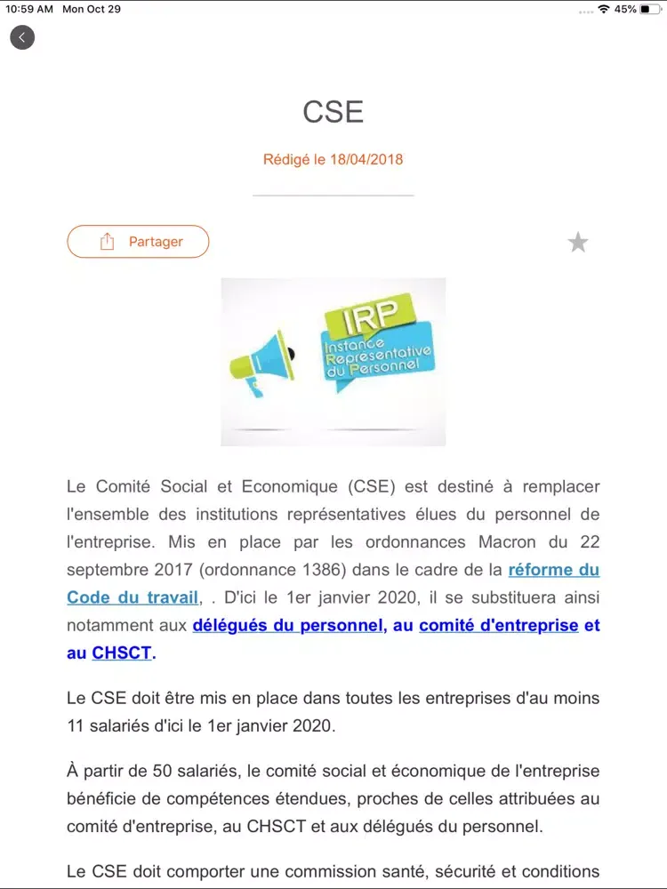 CFDT CE NORMANDIE iPad  スクリーンショット