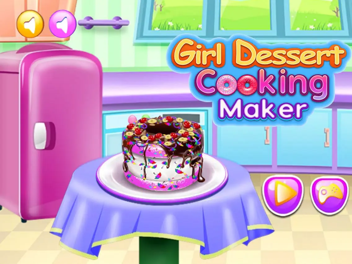 Girl Dessert Cooking Maker iPad  스크린샷