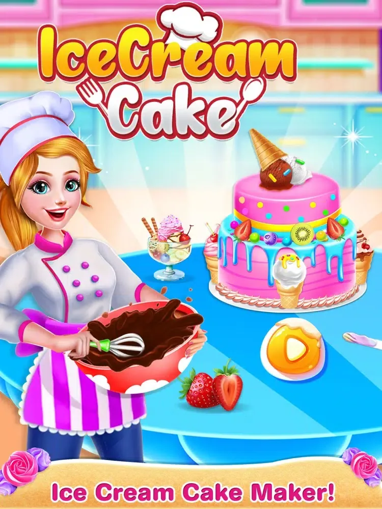 ภาพหน้าจอของ Ice Cream Cake Mania-Girl Game iPad 