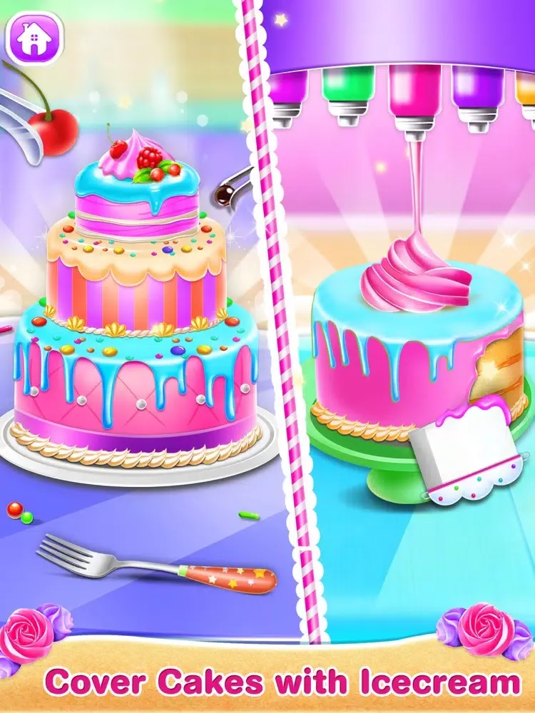 ภาพหน้าจอของ Ice Cream Cake Mania-Girl Game iPad 