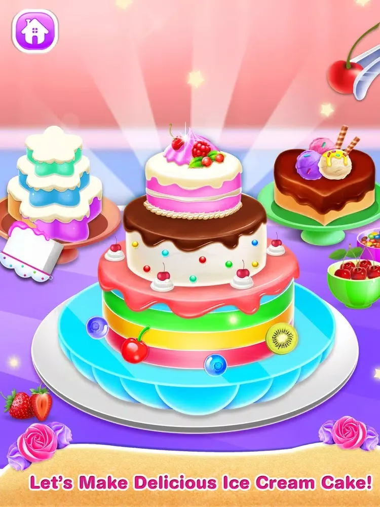 ภาพหน้าจอของ Ice Cream Cake Mania-Girl Game iPad 