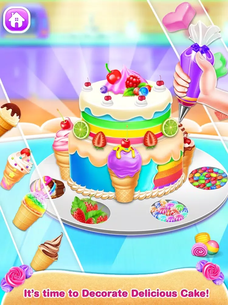 ภาพหน้าจอของ Ice Cream Cake Mania-Girl Game iPad 