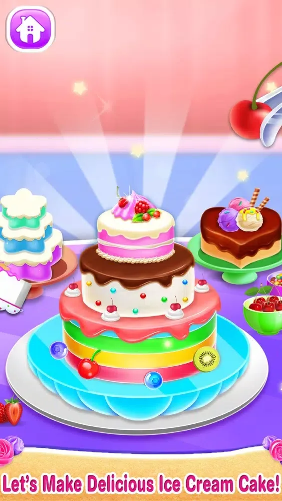ภาพหน้าจอของ Ice Cream Cake Mania-Girl Game
