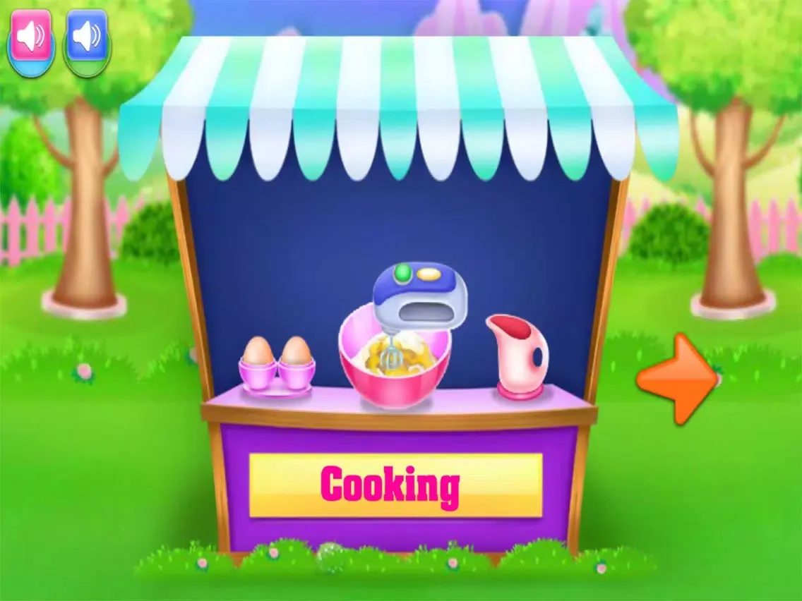 Capturas de tela do cake cooking doll house game iPad 